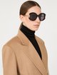 Чорні сонцезахисні окуляри Max Mara з ацетату: фото 1 - Invogue