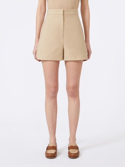 Пісочні шорти MAX MARA з еластичної бавовни: фото 2 - Invogue