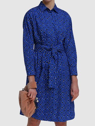 Синее платье WEEKEND MAX MARA: фото 3 - Invogue