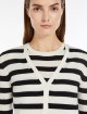 Чорно-білий кардиган Max Mara вовняно-шовковий: фото 4 - Invogue