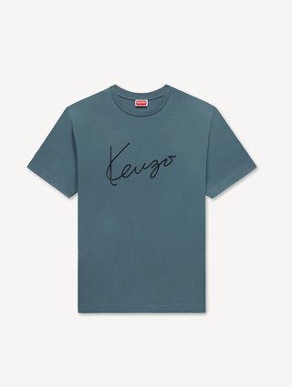 Серая футболка Kenzo из хлопка: фото - Invogue