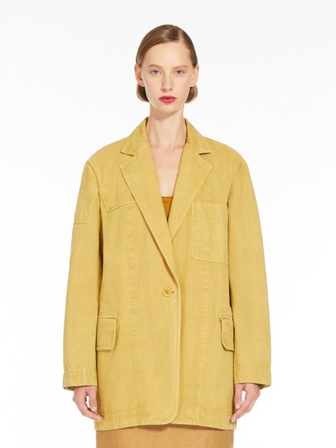 Гірчичний жакет Max Mara вільного крою: фото 1 - Invogue