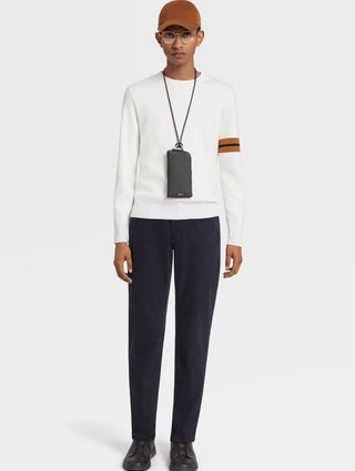 Темно-сині джинси Zegna крою slim з додаванням еластану: фото 4 - Invogue
