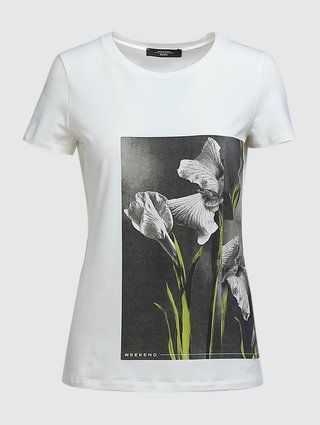 Белая футболка WEEKEND MAX MARA: фото - Invogue