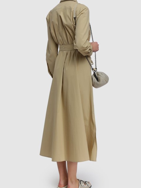 Кремовое платье WEEKEND MAX MARA: фото 2 - Invogue