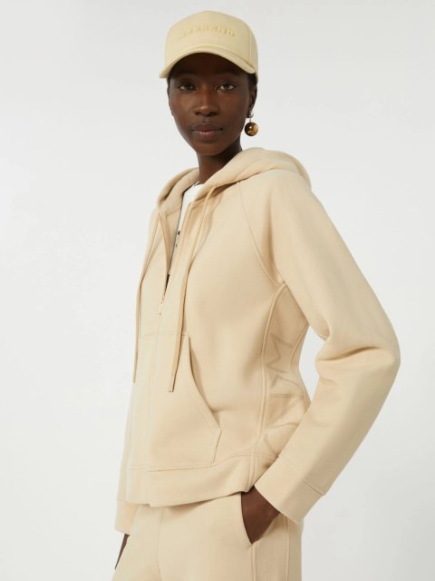 Бежеве худі WEEKEND MAX MARA з суміші бавовни: фото 4 - Invogue