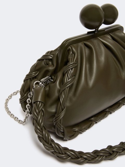 Сумка цвета хаки Pasticcino Weekend MaxMara из кожи наппа: фото 3 - Invogue