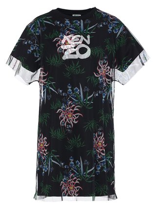 Чёрное платье KENZO: фото 2 - Invogue