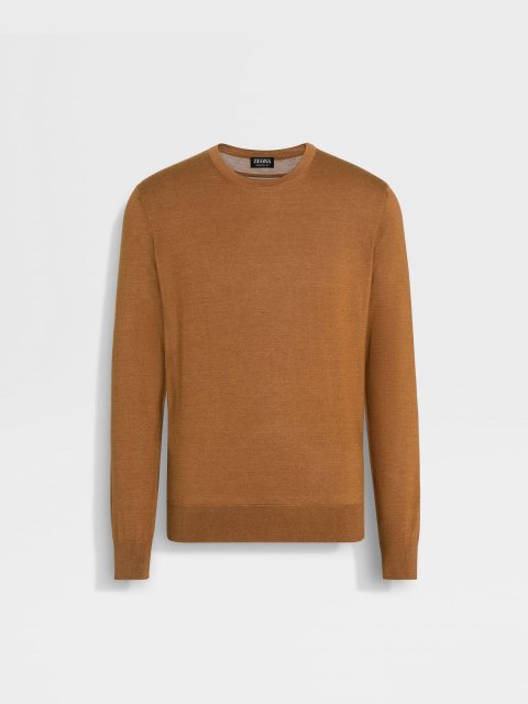 Светр Zegna з круглим вирізом із суміші кашеміру: фото - Invogue