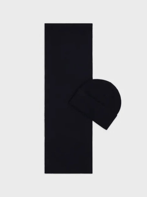Синя шапка, шарф EMPORIO ARMANI KIDS: фото 1 - Invogue