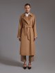Темно-бежеве пальто MAX MARA прямого крою: фото 3 - Invogue