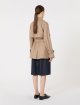 Темно-бежевий плащ MAX MARA двобортний: фото 2 - Invogue
