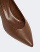 Коричневые туфли Weekend Max Mara из кожи: фото 2 - Invogue