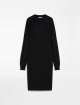 Чорна сукня SPORTMAX  з вовни та шовку: фото - Invogue