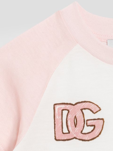 Леопардова футболка DOLCE&GABBANA KIDS з бавовни: фото 1 - Invogue