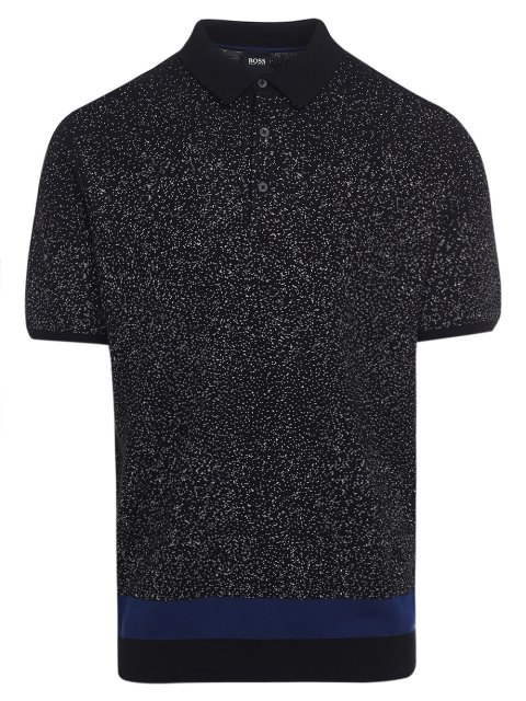 Чорне поло BOSS : фото - Invogue