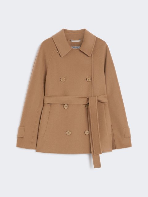 Темно-бежеве пальто MAX MARA з чистої вовни: фото - Invogue