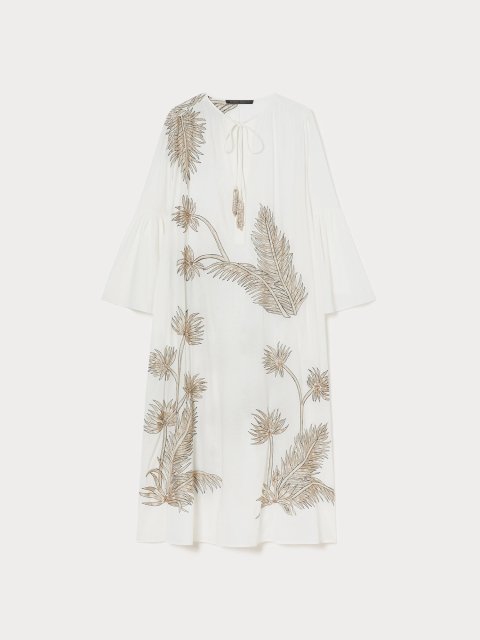 Біла сукня Marina Rinaldi з вишивкою: фото - Invogue