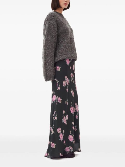 Длинная юбка GANNI с цветочным принтом: фото 3 - Invogue