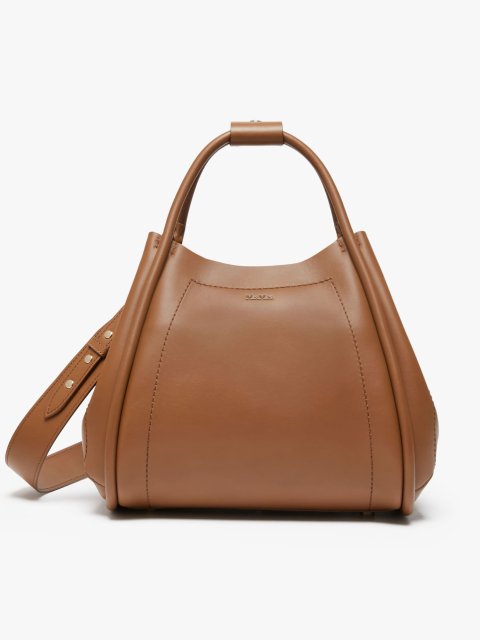 Коричнева сумка Max Mara Small Marine зі шкіри: фото 1 - Invogue