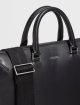 Чорна ділова сумка ZEGNA шкіряна: фото 4 - Invogue