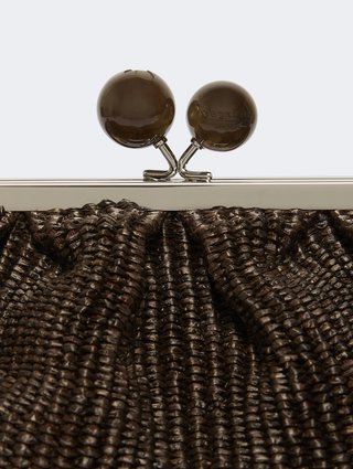 Темно-коричневая сумка Pasticcino Weekend Max Mara из хлопка и полиамида: фото 4 - Invogue