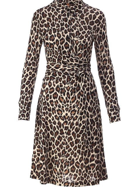 Коричневое платье MARC CAIN: фото 2 - Invogue