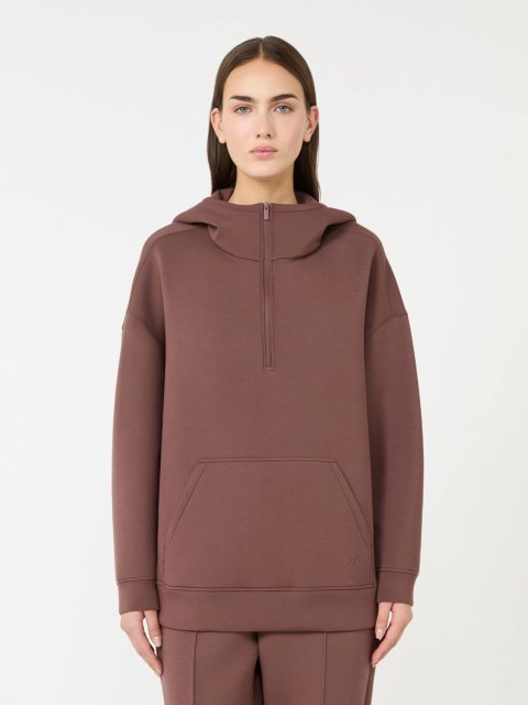 Коричневе худі Weekend Max Mara вільного крою: фото 2 - Invogue