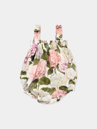 Цветочный принт комбинезон Dolce&Gabbana из хлопка: фото - Invogue