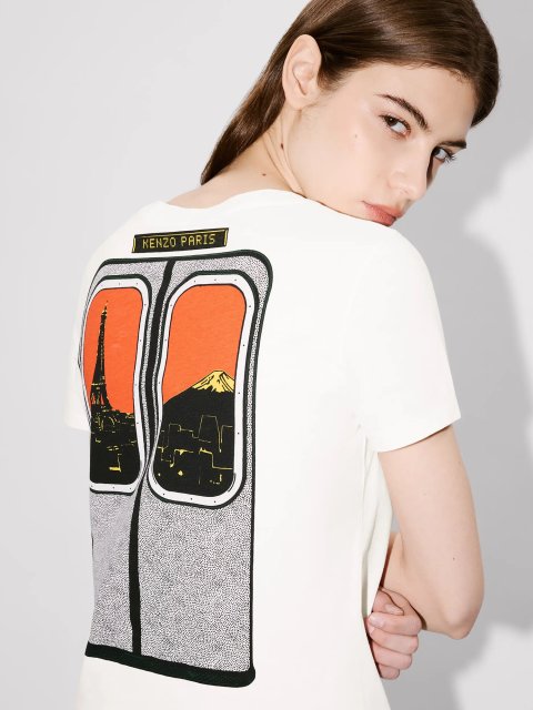 Біла футболка KENZO з бавовни: фото 5 - Invogue