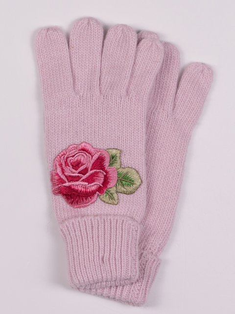 Рожеві рукавички MONNALISA : фото 1 - Invogue