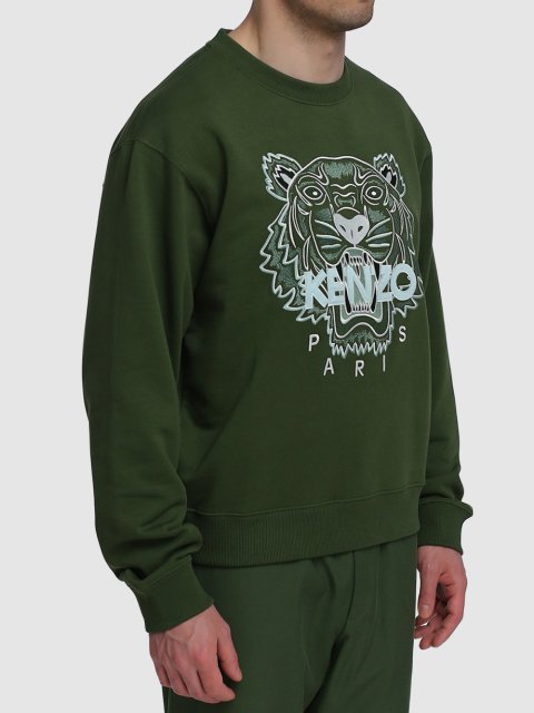 Зелёный свитшот KENZO: фото 2 - Invogue