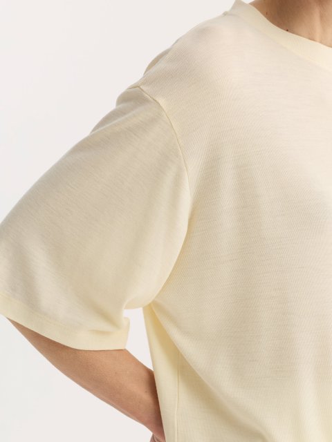 Белая футболка Róhe из мериносовой шерсти: фото 5 - Invogue