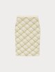Кремовая юбка MARINA RINALDI с жаккардовым узором: фото - Invogue