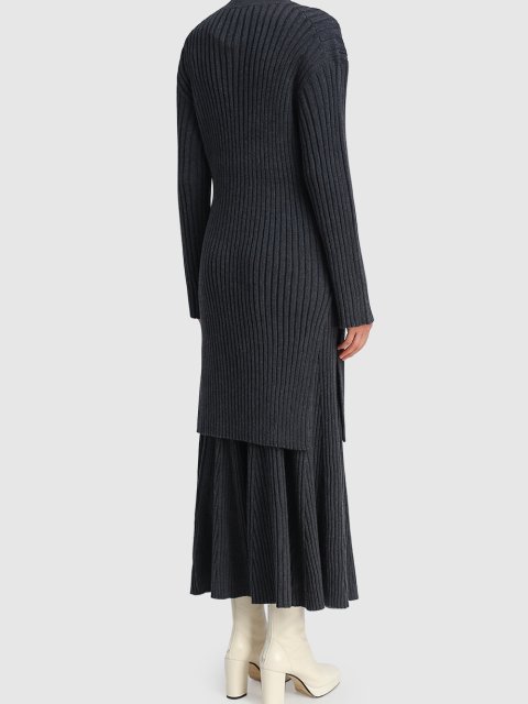 Серое платье KENZO: фото 2 - Invogue