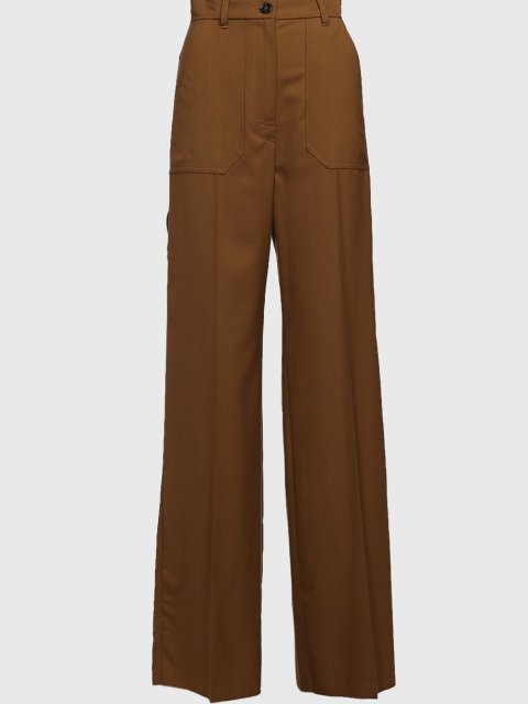 Коричневі брюки MAX MARA : фото - Invogue