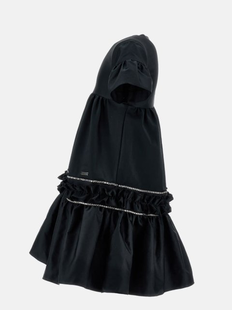 Чорна сукня MONNALISA зі стразами: фото 3 - Invogue