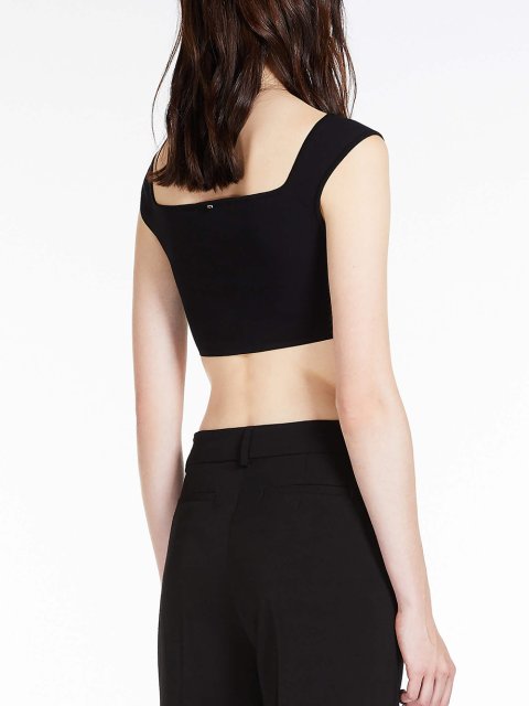 Чорний топ SPORTMAX : фото 2 - Invogue