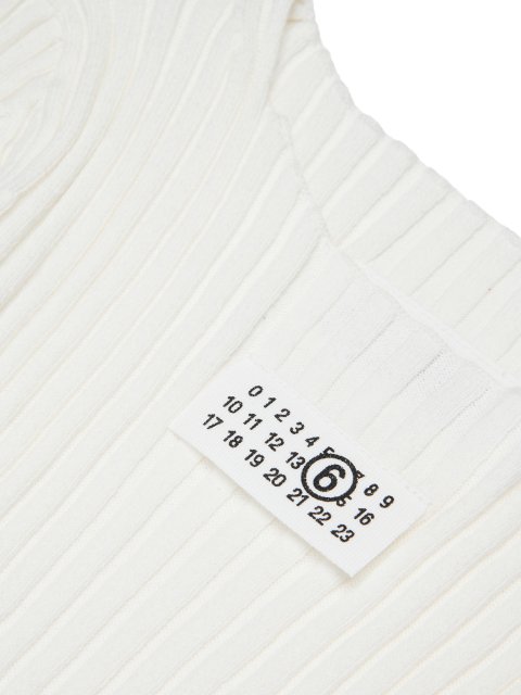 Біла сукня MM6 Maison Margiela з бавовни: фото 3 - Invogue