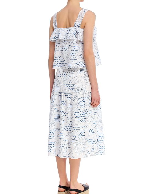 Синяя юбка KENZO: фото 2 - Invogue