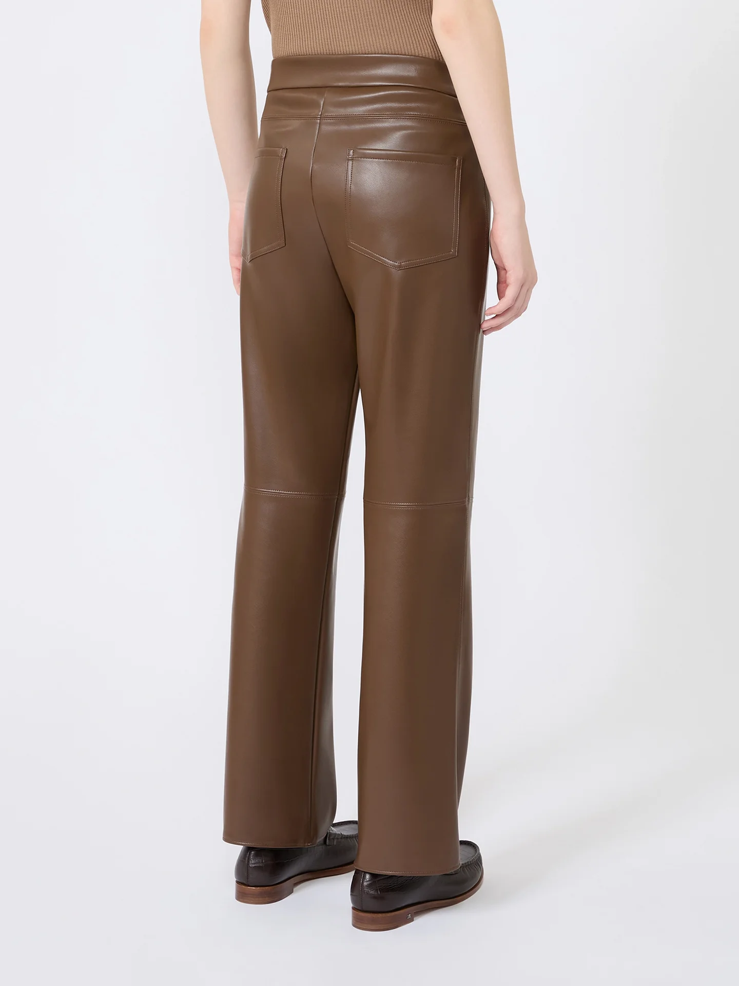 Коричневые брюки Max Mara из полиэстера - купить на Invogue — арт