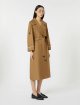 Коричневий плащ MAX MARA з водовідштовхувального твілу: фото 1 - Invogue