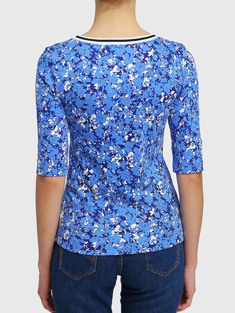 Синяя футболка MARC CAIN: фото 4 - Invogue