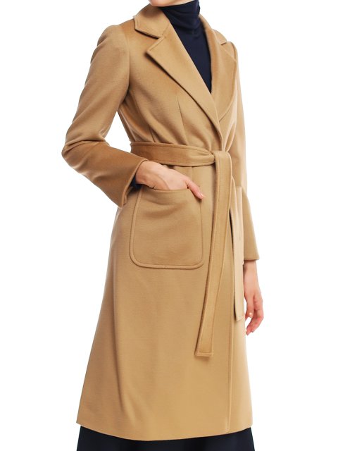 Коричневое пальто MAX&CO: фото 3 - Invogue