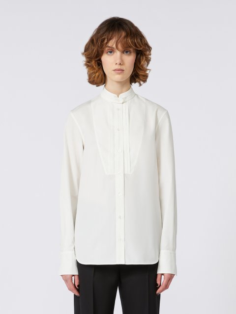 Біла сорочка WEEKEND MAX MARA з вовни: фото 2 - Invogue