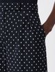 Темно-сині брюки в горох Max Mara з віскози та вовни: фото 4 - Invogue