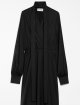 Чорна довга сукня SPORTMAX з шовку: фото 3 - Invogue