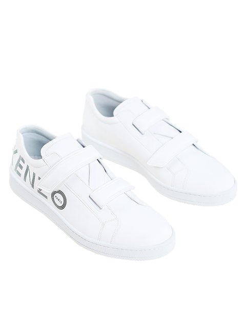 Белые сникерсы KENZO: фото 1 - Invogue