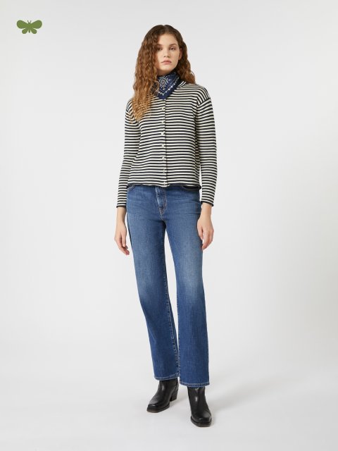 Темно-сині джинси WEEKEND MAX MARA з еластичної бавовни: фото 1 - Invogue