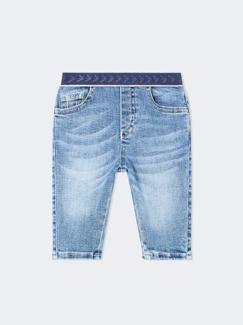 Сині джинси EMPORIO ARMANI KIDS з бавовни: фото - Invogue